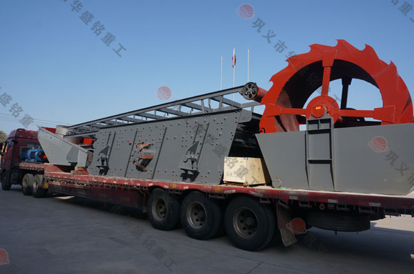 每小時處理200噸滾筒洗砂機成功發貨